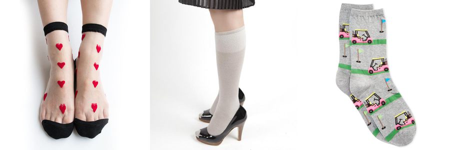 lady nylon foot socks